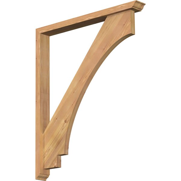 Ekena Millwork Imperial Traditional Smooth Bracket w/ Offset Brace, Western Red Cedar, 3 1/2"W x 32"D x 38"H BKT0402X32X38IMP01SWR - main